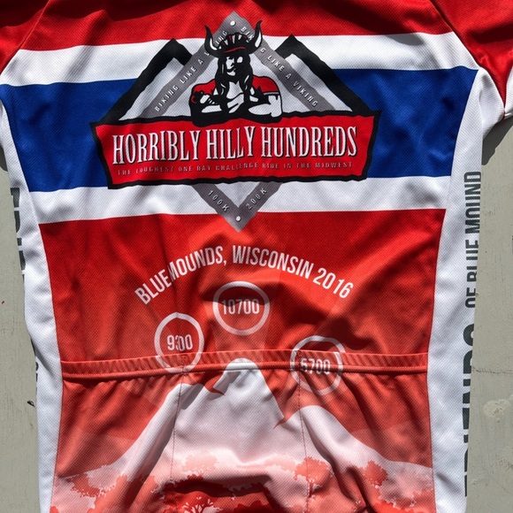 Men’s Voler Jersey Multicolor Short Sleeve Cycling M 3/4 Zip Pocket Racing Road - Picture 10 of 15